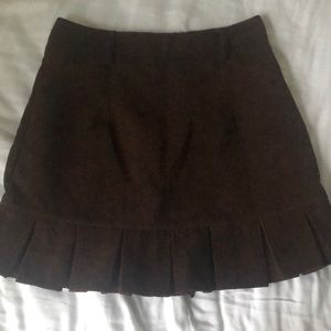 Cute coquette y2k brown corduroy skirt